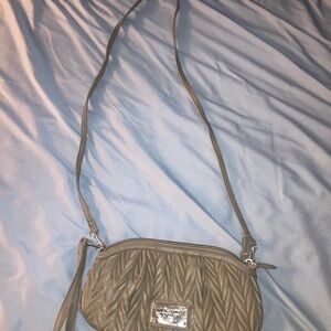 Relic Quilted Crossbody Bag - Brown